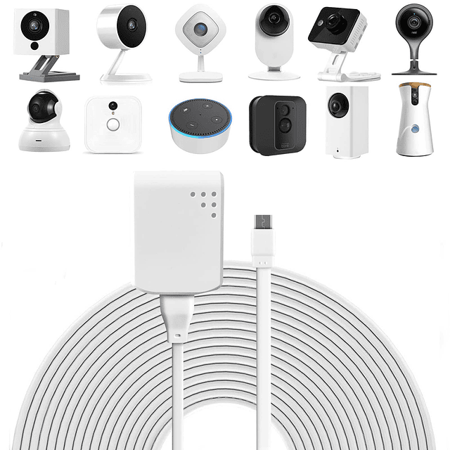 Cargador de cable de extensión de alimentación de 30 pies pa