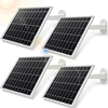 4 paneles solares para cámara de seguridad, panel solar de c