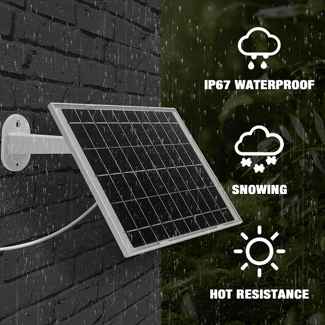 4 paneles solares para cámara de seguridad, panel solar de c