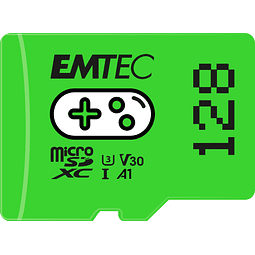 EMTEC Tarjeta Micro SD para Juegos de 128 GB, Tarjeta de Mem