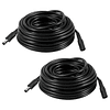 2PCS 16FT5m 12V DC Cable de extensión de alimentación 5,5 mm