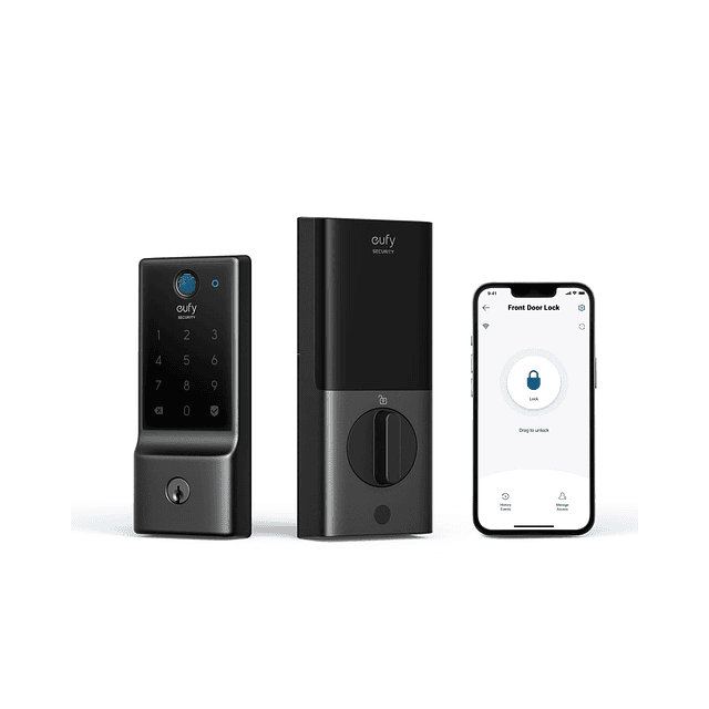 Cámara interior de seguridad eufy E220, cerradura inteligent