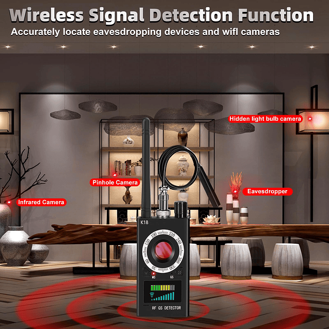 Detectores de cámara Oculta Buscador de Seguimiento GPS Dete