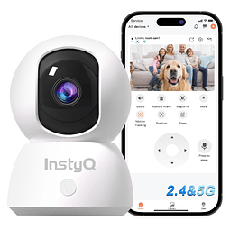 Cámara de seguridad interior 2K, cámara WiFi 5G/2.4G para se