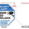 Señal de videovigilancia, señal de cámara de seguridad, aler