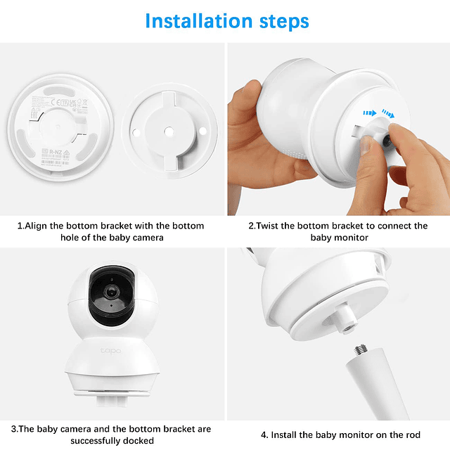 Soporte flexible para monitor de bebé para TP-Link Tapo C200