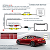 Cámara de respaldo para matrícula para camiones con interrup