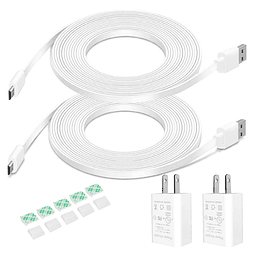 Cable de alimentación de 10 pies con adaptador para Wyze Cam