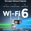 Cámara de seguridad WiFi 4K con ángulo ultra gran angular, c