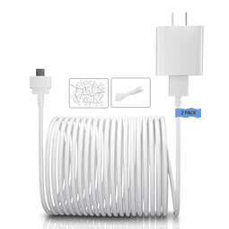 Cable cargador Blink Mini de 30 pies con adaptador de pared