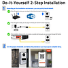 Cámara de Video Timbre WiFi de 2MP, Cable Directo a Ethernet