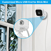 Cable cargador Blink Mini de 30 pies con adaptador de pared