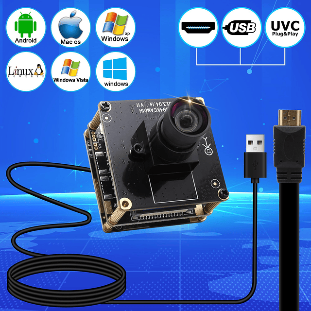 HDMI USB Módulo de cámara 4K Webcam IMX415 Sensor USB y HDMI