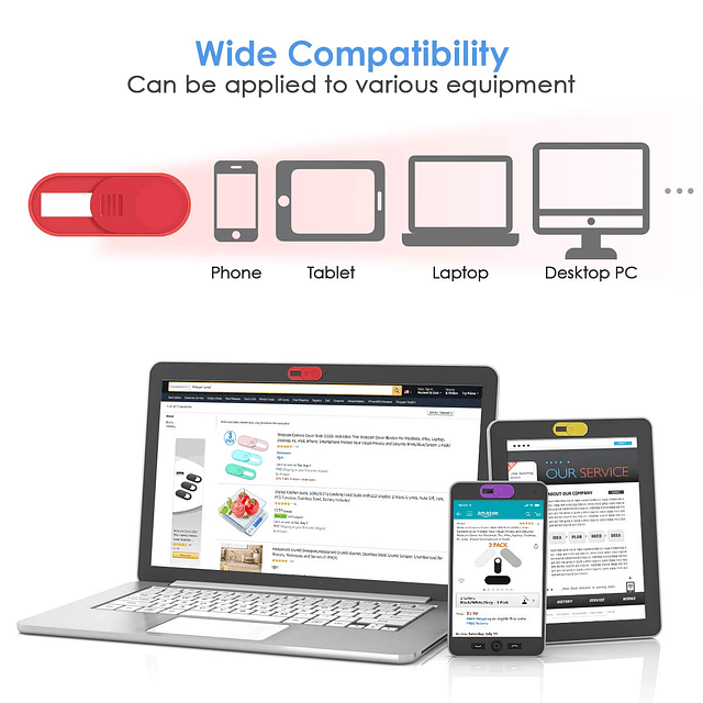 Cubierta deslizante para cámara web, cubierta para cámara we