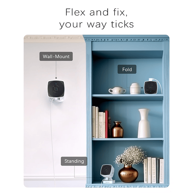 Blurams Cámara de seguridad 2.4G/5G para interiores, cámara
