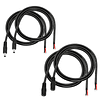 Cable de alimentación DC5521, 1 pie, 14 AWG, 5,5 mm x 2,1 mm