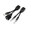 Combinador de cable Ethernet RJ45 Conectores adaptador POE K