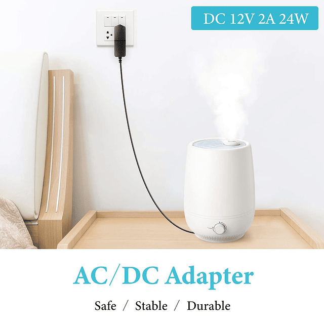 Adaptador de CA de fuente de alimentación de 12 V 2 A, adapt