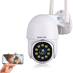 Cámara de seguridad Tuya Smart Life, 1080P HD WiFi inalámbri