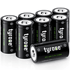 Tyrone CR123A Paquete de 8 baterías de 3,7 V 850 mAh se pued