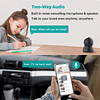 Cámara de seguridad interior 2K, monitor de bebé con inclina