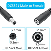 DC 5,5 mm x 2,1 mm con cable de alimentación de encendido/ap