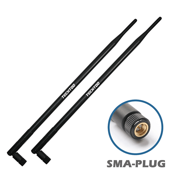 Antena WiFi de 9dBi con conector SMA macho SMA-Plug compatib