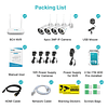 Sistema de cámaras de seguridad WiFi 2K, disco duro de 1TB,