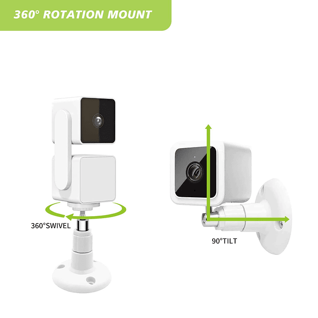 Paquete de 2 soportes de pared compatibles con Wyze Cam Pan