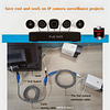 Combinador Ethernet RJ45 de 4 pares, divisor PoE Cat5, adapt