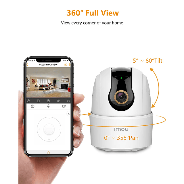 Cámara WiFi 2.5K Cámara Interior para Perros 4MP, Cámara IP