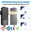 Adaptador de fuente de alimentación CC de 12 V, 5 A, 4 canal