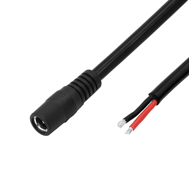 Cable de alimentación de CC, conector hembra de 3 pies CC de