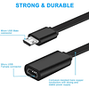 Paquete de 2 cables de extensión micro USB de 13 pies para Z