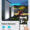 Cámara de seguridad 4K para exteriores con visión nocturna e