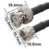 Cable de enrutador inalámbrico RF BNC macho a F macho Pigtai