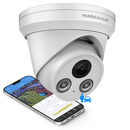 Cámara de seguridad IP PoE de 5 MP con audio/micrófono, 5 MP