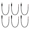 3 pares de cables de alimentación flexibles de 5,5 × 2,1 mm,