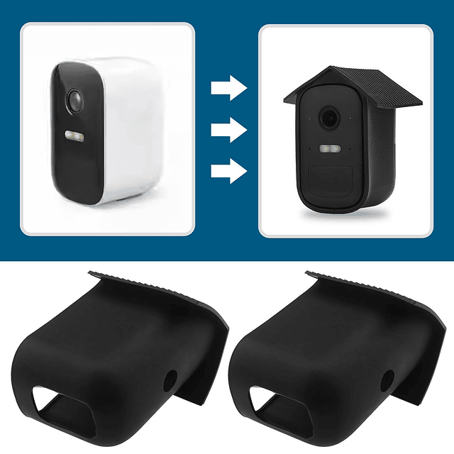 2 Piezas Funda Protectora de Silicona Funda para Lluvia Comp