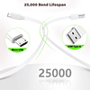 Cable de extensión micro USB de 25 pies compatible con eufy