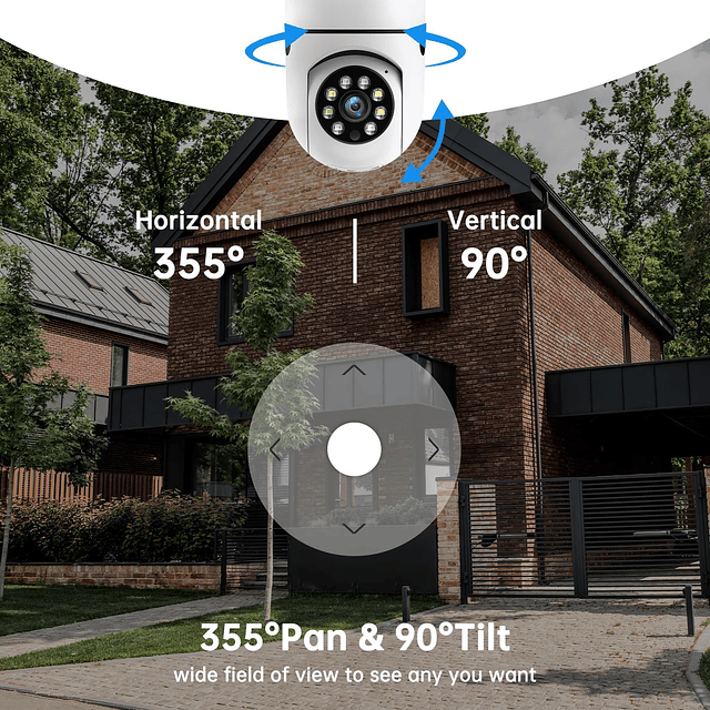 Cámara de seguridad con bombilla 2K, cámaras de seguridad Wi