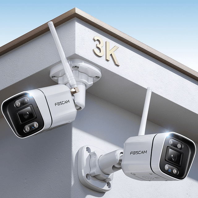 Cámaras de seguridad 3K 5MP inalámbricas para exteriores, cá