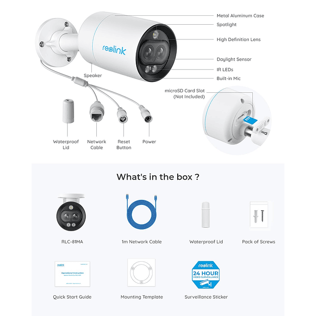 Cámara PoE de doble vista - Sistema de cámara de seguridad I