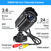 2.0MP 1080P HD 1920TVL Cámara de seguridad híbrida 4 en 1 TV