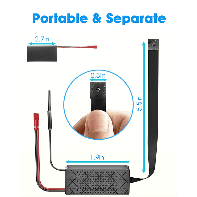 Cámara oculta HD 1080P Mini cámaras espía inalámbricas DIY C