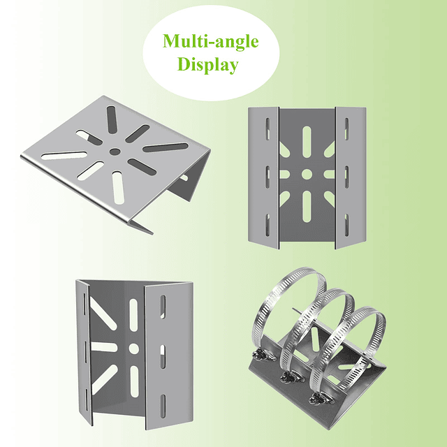 2 soportes universales de montaje en pared con 6 bucles, ada