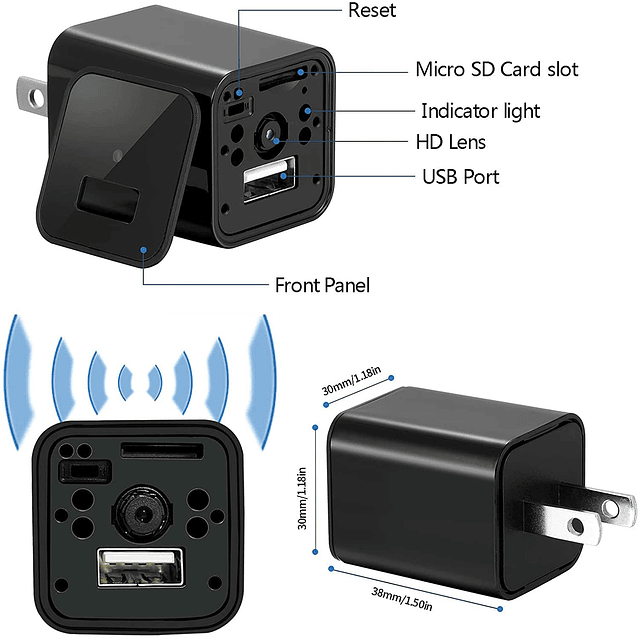 2024 WiFi 1080P HD Cámara de seguridad para el hogar interio