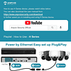 Cámara bala IP PoE de 4 MP con micrófono/audio, cámara de se