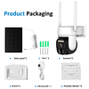 Hawkray Cámaras de seguridad solares inalámbricas para exter