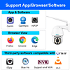 Cámara IP PTZ de 5MP para exteriores, cámaras de seguridad c